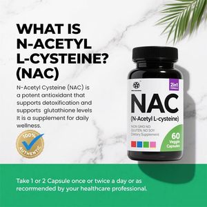 Cápsulas de N-Acetil-L-Cisteína Sin Gluten de Marca Propia, Apoya el Envejecimiento Saludable y la Vitalidad, Salud Pulmonar y Hepática, 60 Cápsulas - Product Image 5