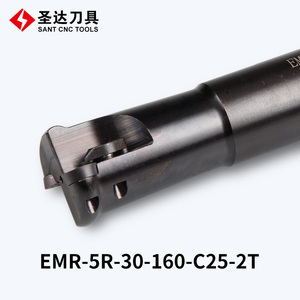 Mũi Khoan Tròn <span class=keywords><strong>Dowel</strong></span> <span class=keywords><strong>End</strong></span> <span class=keywords><strong>Mill</strong></span> EMR-5R-30-200-C25-2T Phay Có Thể Lập Chỉ Mục Cho Máy Tiện CNC - Product Image 4