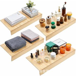 Estante de Almacenamiento de Madera para Montar en la Pared, 50x30 cm, Rectangular, Duradero, Organizador de Baño para Armario o Gabinete - Product Image 1