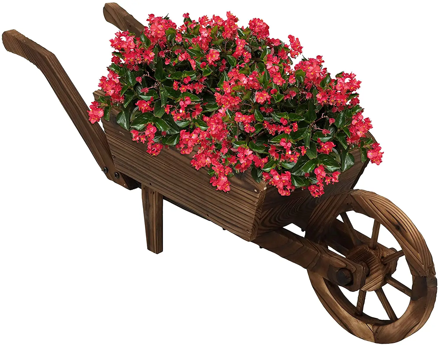 Bằng Gỗ Trang Trí Xe Cút Kít Planter Cho Patio Bãi Cỏ Và Vườn