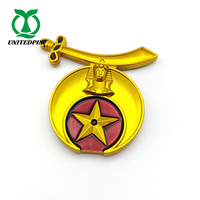 Design 3D élégant Staline révolution d'octobre russe 100 ans anniversaire Badge broche vis épinglette broche