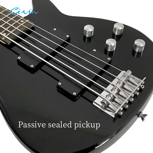 Guitar <span class=keywords><strong>bass</strong></span> điện thụ động chuyên nghiệp 5 dây, gỗ maple, 24 phím, thiết kế sân khấu, bán buôn, kèm bộ dây - Product Image 3