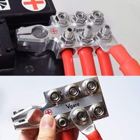 Bloc de distribution de bornes à 12 voies, barre omnibus, 8AWG jusqu'à 4/0(XL) AWG, pour batterie au lithium ou au plomb-acide AGM