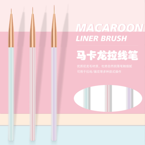 Nuovo arrivo 3 pezzi professionale amaretto Nail Art Liner <span class=keywords><strong>Bruch</strong></span> 3D pittura pennello penna bellezza Gel Uv pennello strumenti per Manicure - Product Image 1