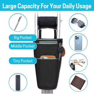 Muestra Gratuita de Bolsa de Transporte para Muletas Negra, Estuche de Almacenamiento, Lavable, Diseño de Moda, Accesorios para Productos Ortopédicos - Product Image 3