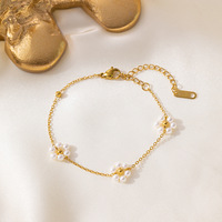 Ensemble de bijoux minimaliste en acier inoxydable, collier élégant avec pendentif en perle, boucles d'oreilles, accessoire de mode pour tous les jours