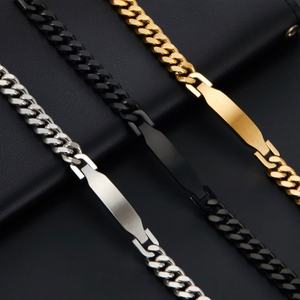 Custom <b>Men</b> Bracelet Luxury Non Tarnish 14k 18k Gold Plated 316l Stainless Steel Bracelet <b>for</b> <b>Men</b> - Product Image 4