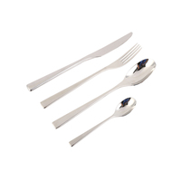 Ustensiles de cuisine personnalisés avec poignée plate, ensemble de vaisselle simple épais de haute qualité vente en gros, pièces