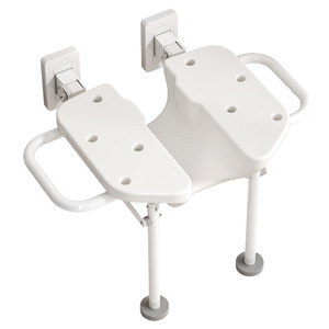 <b>Folding</b> Shower Chair Wall Mounted Bathroom <b>Stool</b> For Elderly 120 Kg Capacity Modern Design - Product Image 5