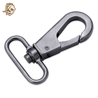 HORSE LOVE 25*54mm 102191 Mousqueton pivotant en zinc, style simple, couleur et design personnalisés