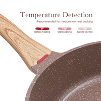 Ensemble de casseroles et poêles OEM Sanlang 12 pièces en aluminium moulé, revêtement céramique antiadhésif durable, sans PFAS