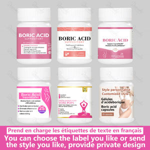 Supposte di Acido Borico per il Bilanciamento del pH Vaginale, Capsule per il Controllo degli Odori, Detox e Pulizia Vaginale, Pillole <span class=keywords><strong>Yoni</strong></span> <span class=keywords><strong>Pops</strong></span> - Product Image 6