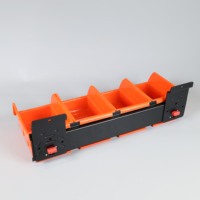 Boîte de rangement rectangulaire pliable en fer flexible de 40,6 cm avec capacité de 5 kg pour l'organisation des outils et l'utilisation en garage