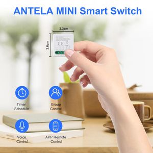 Interruptor de relé inteligente Antela de 10A y 1 vía con Wi-Fi y Bluetooth para automatización del hogar, compatible con Alexa y Google Home. - Product Image 3