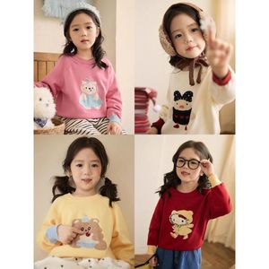 Tongxingyuan Baby Girl Sweater Cartoon Hooded Cotton Autumn Winter Top For Kids - Product Image 5
