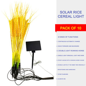 Lampe LED solaire imperméable pour décoration de cour extérieure, éclairage de pelouse, lumière bouchée au sol, oreille de blé, lampe de <span class=keywords><strong>paille</strong></span> de riz - Product Image 5