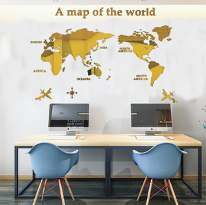 Papel Tapiz Creativo para Pared de Fondo de Hogar, Acrílico 3D Estéreo, Papel Tapiz para Sala de Estar, Fondo de TV, Mapa del Mundo - Product Image 6