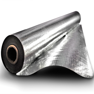 Vapor barrier and facing aluminum foil backed woven fabric