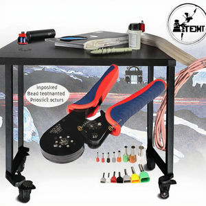 Borne tubulaire en fil d'acier au carbone <span class=keywords><strong>pince</strong></span> <span class=keywords><strong>à</strong></span> <span class=keywords><strong>sertir</strong></span> manuelle <span class=keywords><strong>à</strong></span> 6 côtés auto-réglable pour 0.08-16mm2 30-5AWG OEM personnalisable - Product Image 3