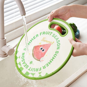 Tabla de Cortar con Borde Antideslizante y Antiderrames, Tabla de Picar Libre de BPA, Apta para Alimentos, Tapete de Cocina para Frutas, Verduras, <span class=keywords><strong>Carne</strong></span>, Uso Diario - Product Image 5