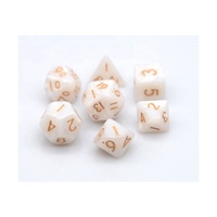Ensemble de dés de jeu de rôle polyédriques miniatures HS 10 mm D4-D20, petits dés de jeu de société DND en métal, bois et acrylique