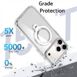 Custodia Anti-Ingiallimento in PC per <span class=keywords><strong>iPhone</strong></span> 17 Pro Max con Supporto Magnetico, Cover Posteriore per <span class=keywords><strong>iPhone</strong></span> 17 16 15 <span class=keywords><strong>14</strong></span> e Samsung - Product Image 2