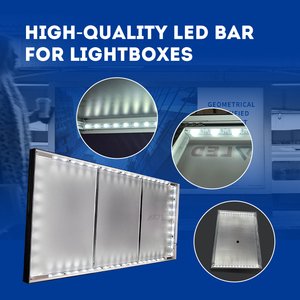 Module LED Edgelight non étanche 28,8W DC24V 18LED/m 45×15 °   Pour boîtes lumineuses d'intérieur de 80 à 200 mm, garantie 7 ans - Product Image 6