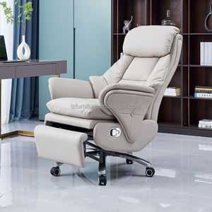 Silla Ejecutiva de Oficina, Diseño Moderno con Elevación y Rotación, Cómoda Silla de Computadora de Cuero Artificial Ajustable, Fabricada en China - Product Image 1