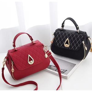 New Luxury Small Size Women's <b>Handbags</b> PU Leather Fashion Quilted Leather Bags Lady Style Wholesale <b>Handbags</b> - Product Image 4