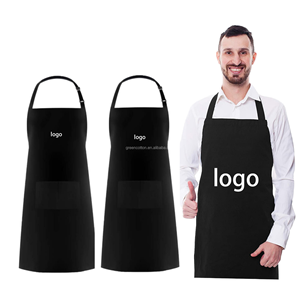 Tablier <span class=keywords><strong>de</strong></span> <span class=keywords><strong>cuisine</strong></span> pour femmes <span class=keywords><strong>de</strong></span> restaurant d'hôtel avec logo personnalisé Tablier en toile <span class=keywords><strong>de</strong></span> polyester <span class=keywords><strong>de</strong></span> coton imprimé imperméable - Product Image 2