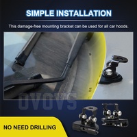 OVOVS Vente Chaude Support Universel en Fer pour Pince de Pare-chocs et Support de Phare de Capot pour Camion Tout-terrain, Jeep, SUV