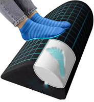 JYM-Repose-pieds ergonomique en mousse à mémoire de forme à rebond lent, perles antidérapantes pour le sommeil, le camping, les soins infirmiers et les hôtels.