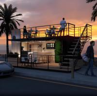 Maison conteneur extensible en acier pour hôtels et villas - Tailles personnalisables (20ft/40ft) Design respirant Luxe écologique