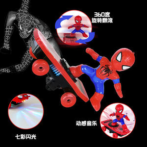 Jouet Électrique Araignée Skateboard Acrobatique, Rotation à 360 Degrés, Lumineux et Dansant, Skateboard Trottinette Électrique pour Cascades - Product Image 3