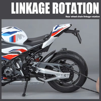 Alliage 1:9 Diecast Motorcy BWM S1000 M Racing Metal Model Collection Roue avant Direction Shock Abses Motorcycle Model Toys