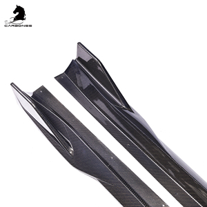 Extensions de jupes latérales en fibre de carbone style V pour kit carrosserie, amélioration des performances pour BMW <span class=keywords><strong>M2</strong></span> G87 2022+ - Product Image 2