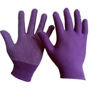 Guantes de mano punteados Esd Guantes de seguridad de algodón con guantes de puntos Máquina con puntos
