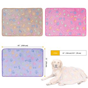 Low Price High Quality Wholesale Print Fleece <b>Blanket</b> Breathable <b>Super</b> <b>Soft</b> Pet <b>Blanket</b> Bone Print Pet <b>Blanket</b> - Product Image 2