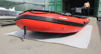 Bateau à réaction de 3,8 m, bateau ponton, bateau de sauvetage gonflable de 12,5 pieds