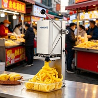 Machine automatique à couper les pommes de terre en spirale pour frites torsadées, idéale pour restaurants et snack-bars
