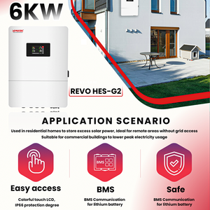 5 años de garantía IP65 inversor <span class=keywords><strong>solar</strong></span> al aire libre lista de precios con batería 6kw 8kw inversor híbrido batería de almacenamiento de energía <span class=keywords><strong>solar</strong></span> para el hogar - Product Image 6