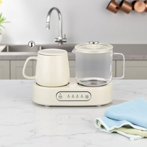 Mini-marmite électrique de santé, chauffe-tasses double, bouilloire à thé à température constante, portable, idéal pour le bureau ou comme cadeau - Product Image 1