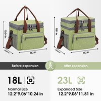 Sac isotherme extensible à double compartiment, étanche, pour le camping, les voyages et la plage
