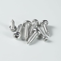 Vis autotaraudeuses en acier inoxydable à tête cylindrique cruciforme Phillips, filetage PT, pour plastique