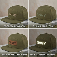 Casquette de baseball à 7 panneaux perforée au laser, séchage rapide, avec logo personnalisé, respirante, pour hommes, pêche en plein air, camping, pour les grossistes