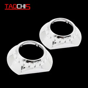 TAOCHIS 3.0 Inch HELLA 3R G5 Koito Q5 Bi Xenon Led Proyektor Lensa Kain Kafan dengan Angel Eyes Lubang Retrofit Lampu Depan putih Kuning