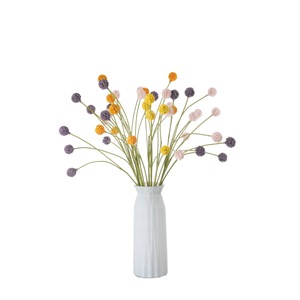 Fleur de pissenlit artificielle CallaFloral, branche unique, blanc et jaune, décoration intérieure, mousse plastique, bouquet de mariage, style INS - Product Image 5