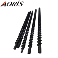 Tarière hydraulique pour excavatrice à longueur personnalisable pour le forage de trous de poteaux