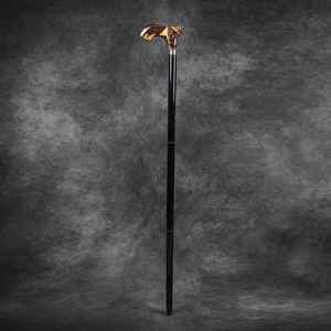 Canne décorative en résine et bois, idéale pour les seniors, les amateurs d'artisanat et comme aide à la marche - Product Image 5