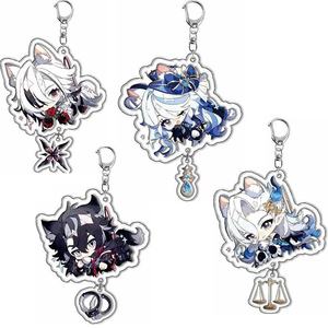 Llavero de Cosplay Kawaii de Dibujos Animados del Juego Genshin Impact 2024, Yae Miko, Wanderer, Tartaglia, Nahida, Kaedehara <span class=keywords><strong>Kazuha</strong></span>, <span class=keywords><strong>Hu</strong></span> <span class=keywords><strong>Tao</strong></span> - Product Image 5